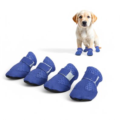 Hundeschuhe atmungsaktive Schutzschuhe für Hunde (4er-Set)