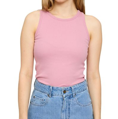 MAZINE Women Top Ribbed Tank Organic Cotton powder rose