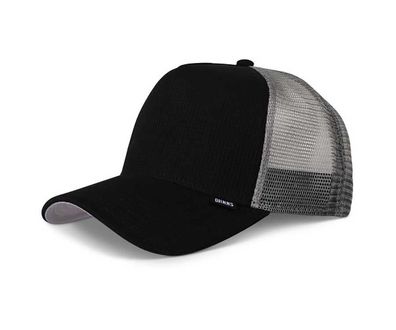 DJINNS Cap Waffle Jersey black