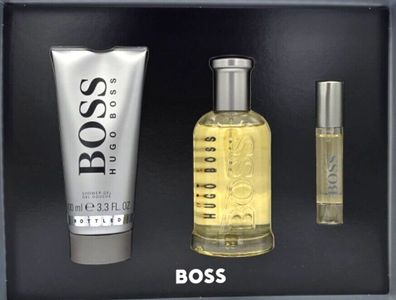 Boss Hugo Boss Bottled Eau de Toilette 100 ml & EDT 10 ml & Duschgel 100 ml