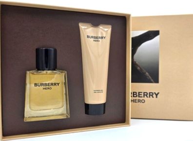 Burberry Hero Eau de Toilette für Herren - 50 ml & Duschgel 75 ml