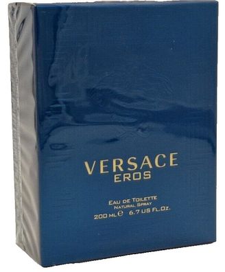 Versace Eros Herren Eau de Toilette Spray - 200 ml NEU & OVP