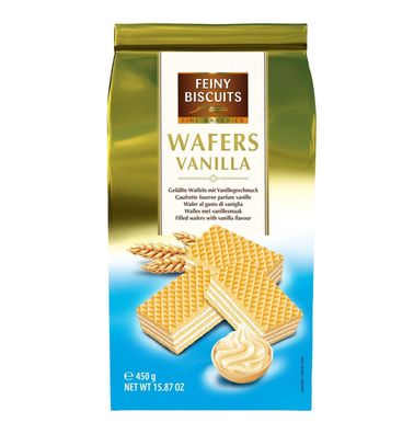 Feiny Biscuits Waffeln mit Cremefüllung und Vanillegeschmack 450g