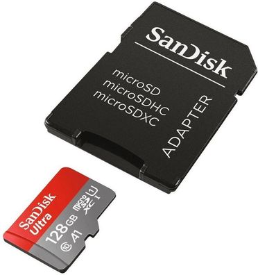 SanDisk microSDXC Ultra 128GB Memory Card + SD Adapter