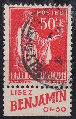 Frankreich FRANCE [1932] MiNr 0276 ( O/used ) [01] Werbung Benjamin