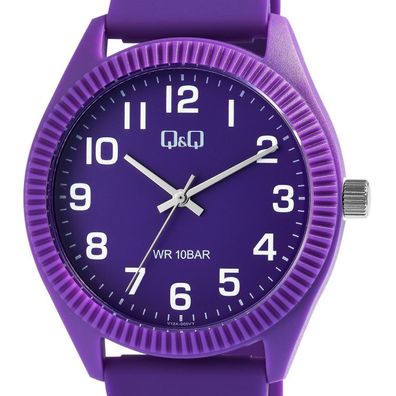 Trendsetter: Q&Q by Citizen 10 Bar Lila Silikonarmband - Ein modisches Statement