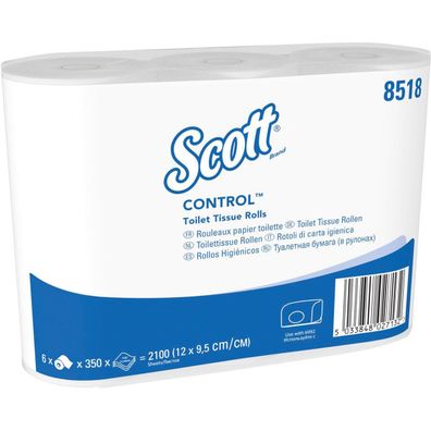 Scott Toilettenpapiert Plus 8518 3lagig 350Bl. 6 St./Pack