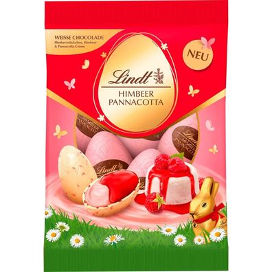 Lindt Himbeer Panna Cotta Eier 90g