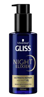 Schwarzkopf GLISS Haarkur Night Elixier Ultimate Repair Haarpflege Haarkur Serum