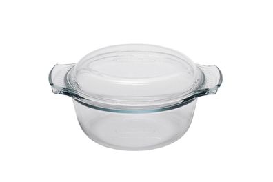 PYREX Essential Kasserolle rund mit Deckel 1,0 + 0,4l