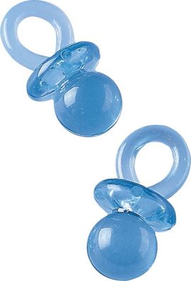 KNORR prandell 218005320 Dekostreu Baby "Schnuller" 4 cm transparent blau