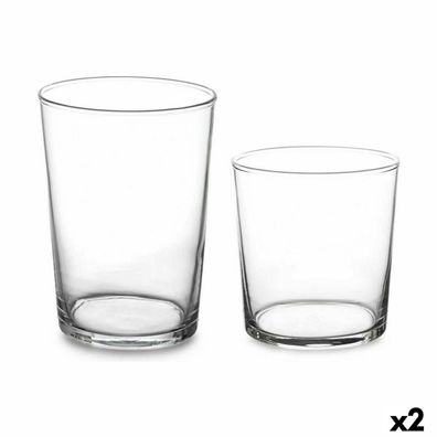 Gläserset Bistro Durchsichtig Glas (380 ml) (2 Stück) (510 ml) Default Title