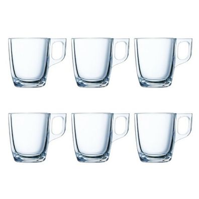 Satz von Kaffeetassen Luminarc Nuevo (6 pcs) Durchsichtig Glas 90 ml 6 Stücke Default