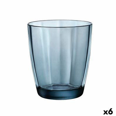 Trinkglas Bormioli Rocco Pulsar Blau Glas 390 ml (6 Stück) Default Title