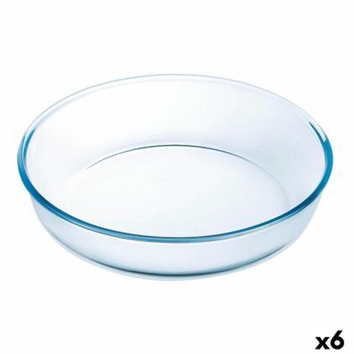 Backform Ô Cuisine Ocuisine Vidrio Durchsichtig Glas rund 26 x 26 x 6 cm 6 Stück Defa