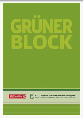 Brunnen 1052437 Block "Grüner Block" A5 liniert