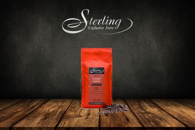 Sterling Coffee Espresso, entkoffeiniert ganze Bohne, 500g