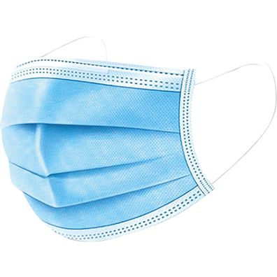 Mundschutz 3lagig TYPII blau 50 St./Pack