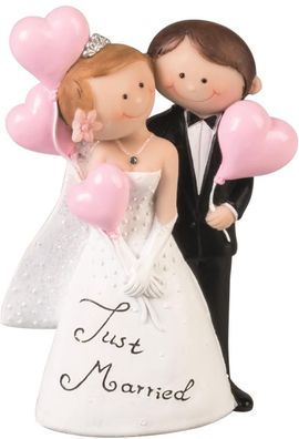 KNORR prandell 216930351 Hochzeitspaar "Just Married" 7,2 x 10,3 cm