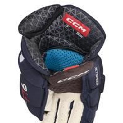 Handschuhe CCM Jetspeed FT6 Junior - Farbe: schwarz/weiss Größe: 12 Zoll