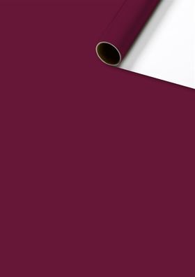 STEWO 2528591324 Geschenkpapier „Uni Plain“, bordeaux, 2 m