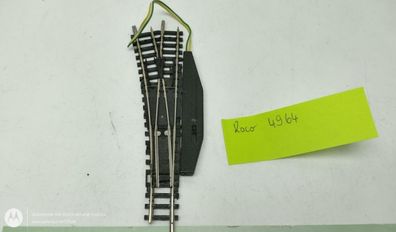 Minitrix N DC 4964 elektrische Weiche links + Antrieb