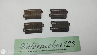 Märklin H0 4 x gebogenes C-Gleis 24207 R2 Anlagenrückbau