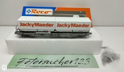Roco H0 DC 46371 Container Tragwagen "Jacky Maeder" / SBB / OVP