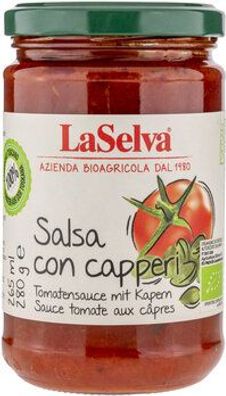 LaSelva 3x Tomatensauce mit Kapern - Salsa con capperi 280g