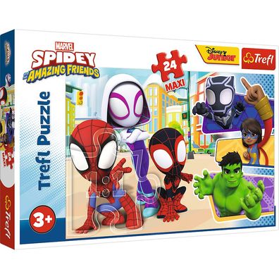 Trefl 14348 Marvel Spidey Amazing Friends 24 Teile Maxi Puzzle