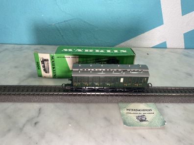 157//Märklin H0 4004 3-Achser Personenwagen Grün 2. Klasse Grüne-OVP M522 PW1188