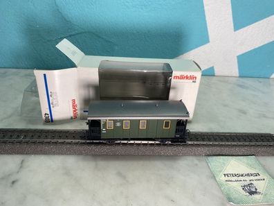 158//Märklin H0 4303 Personenwagen grün DB OVP M522 PW1205