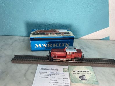 195//Märklin H0 3065 / V60 1009 Diesellokomotive Blaue OVP Rot Analog M522 L2119