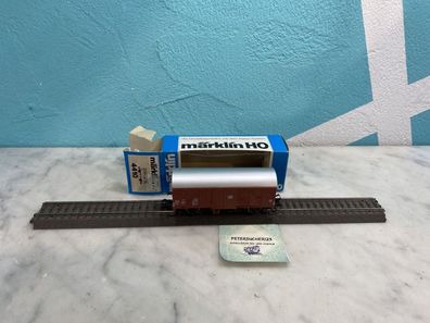 249// Märklin H0 4426 Gedeckter Güterwagen Braun DB Blaue OVP J622 GW2597
