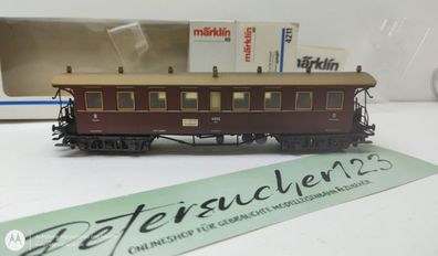 Märklin H0 / AC 4211 4-Achser Schnellzugwagen 3. Kl. / K.W. St.E / OVP