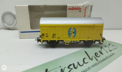 Märklin H0 4414 Gedeckter Güterwagen Bananen gelb / DB / OVP