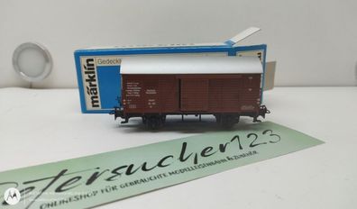 Märklin H0 4692 Geschlossener Güterwagen Braun / DR / OVP