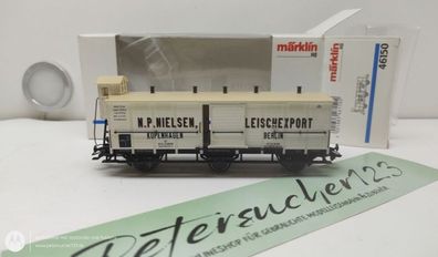 Märklin H0 AC 46150 Gedeckter Güterwagen Leischexport Nielsen/ Weisse-OVP