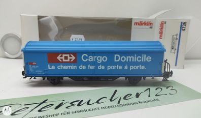 Märklin H0 AC 4735 Gedeckter Güterwagen CARGO Domicle / SBB / OVP