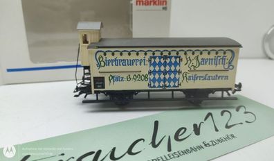 Märklin Insider JW H0 48921 gedeckter Güterwagen " Bierbrauerei A Jaenisch" / Brems