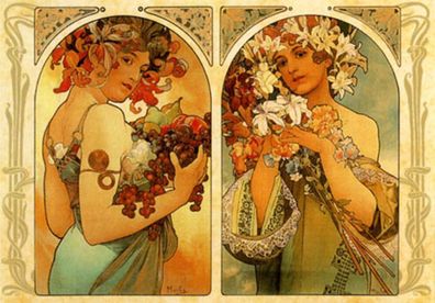 Früchte und Blumen, Mucha