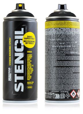 Montana Cans Stencil | Schablonenspray | Schwarz | 400ml