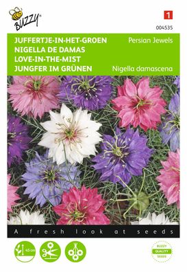 Samen Nigella Rittersporn grün Persian Jewels gemischt Buzzy