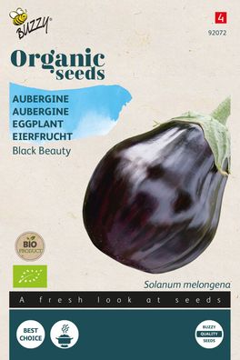 Bio Aubergine Black Beauty (Bio) Samen Buzzy