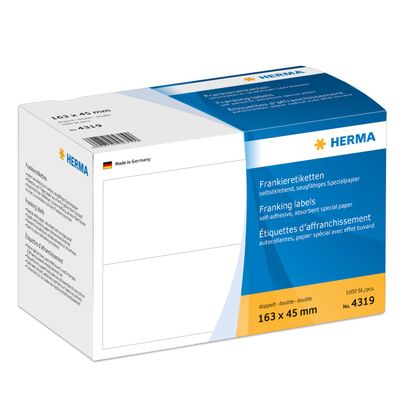 Herma Frankieretiketten DOPPEL 163x45 1000 St