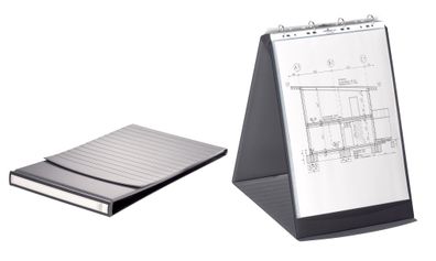 Durable Flipchart A3hoch Durastar d gr Ringmechanik und 10 Hüllen