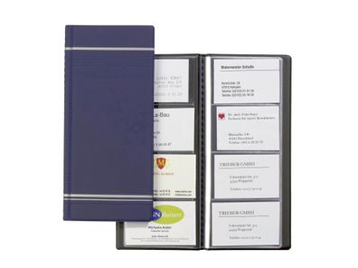 Durable Visitenkartenringbuch d bl 57x90mm für 96 Karten