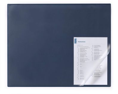 Durable Schreibunterlage 650x520mm bl Vollsichtplatte Kantenschutz