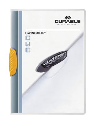 Durable Klemm-Mappe Swingclip ge für 30 Blatt transp Deckblatt