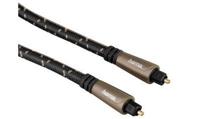 Hama 122261 Toslink-Toslink-Glasfaserkabel 0,75 m Schwarz